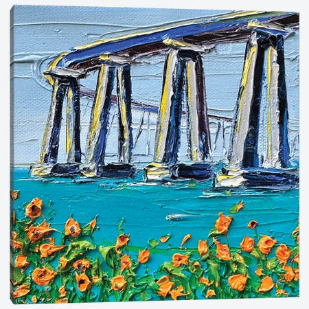 Coronado Bridge San Diego Canvas Print #LEL760} by Lisa Elley Canvas Print