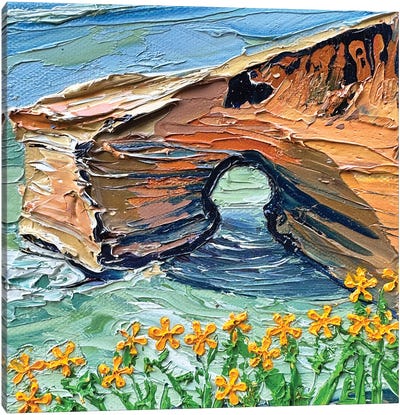 Sunset Cliffs Wave Cave San Diego Canvas Art Print - San Diego Art