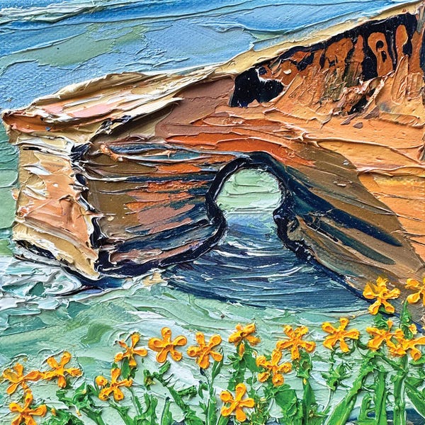 Lisa Elley: Sunset Cliffs Wave Cave San Diego by Lisa Elley