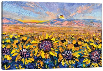 Sunflower Superbloom Canvas Art Print - Lisa Elley