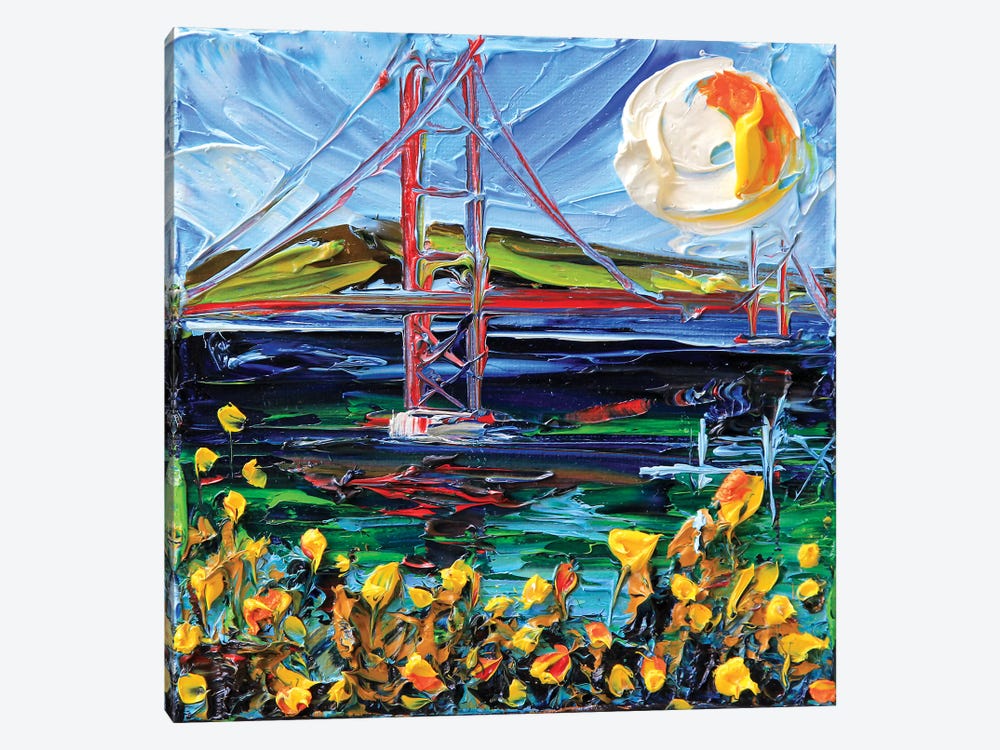 Golden Gate Bridge Memory by Lisa Elley 1-piece Canvas Print