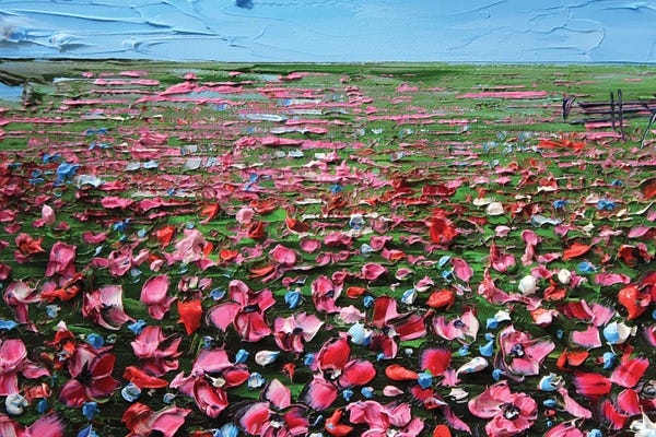 Lisa Elley: Field Of Flowers by Lisa Elley