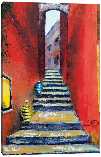 Morroco Canvas Art Print - Stairs & Staircases