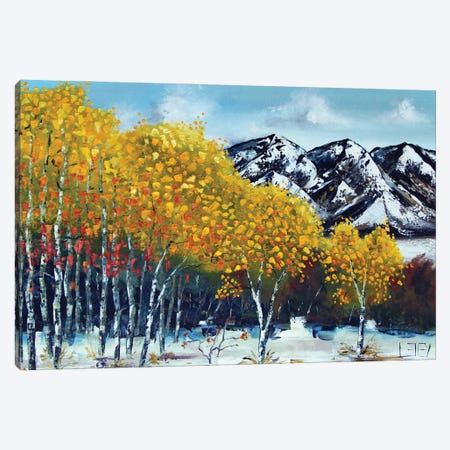 First Snowfall Canvas Print #LEL785} by Lisa Elley Canvas Artwork