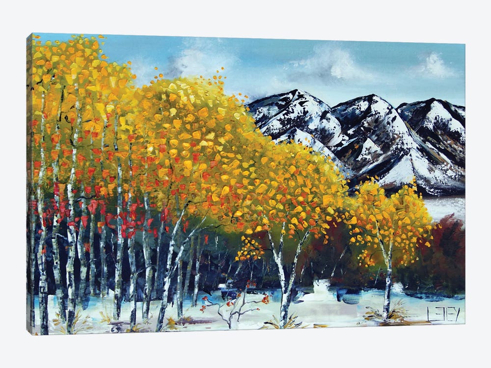 First Snowfall by Lisa Elley 1-piece Canvas Art Print