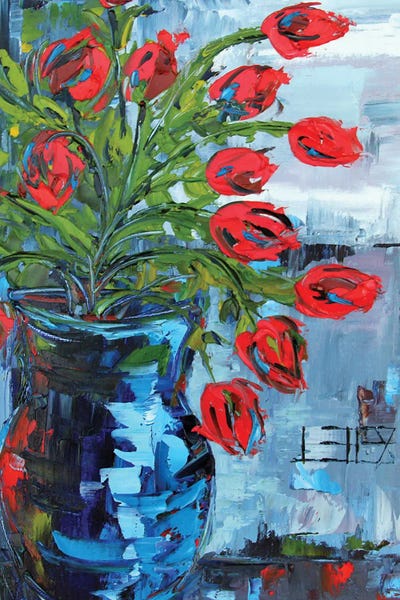 Tulips: Red Tulips Still Life by Lisa Elley