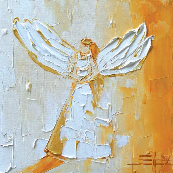 Palette Knife Prints: Angel by Lisa Elley