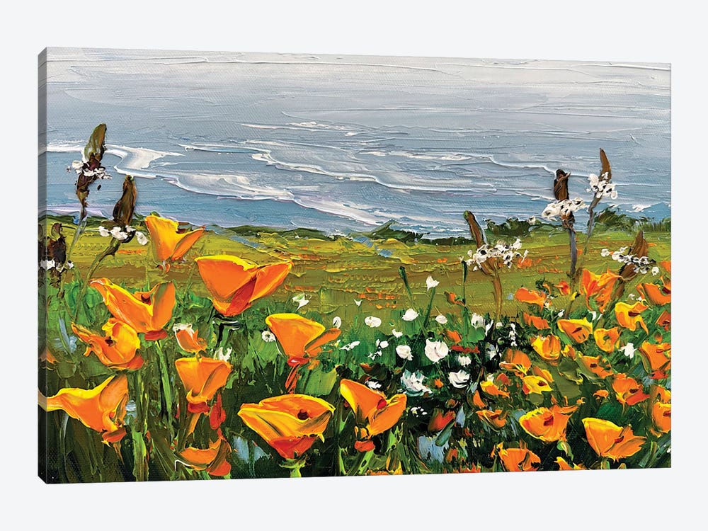 Coastal Bloom by Lisa Elley 1-piece Canvas Art