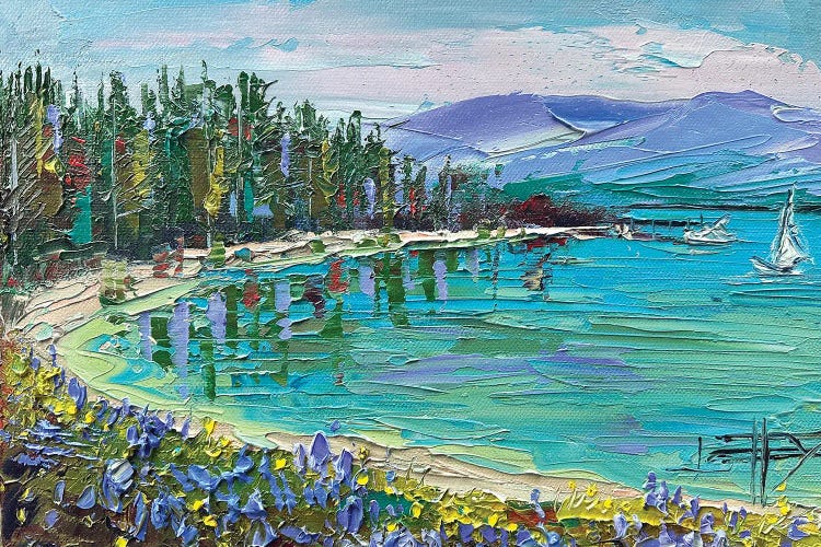 Turquoise Tahoe by Lisa Elley wall art