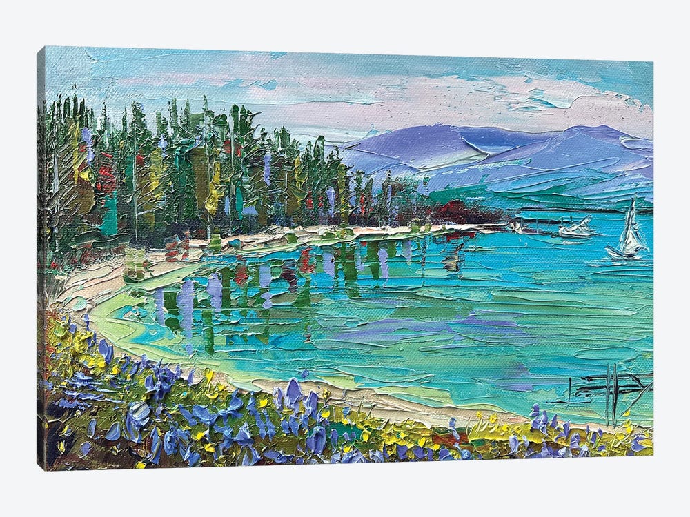 Turquoise Tahoe by Lisa Elley 1-piece Canvas Art