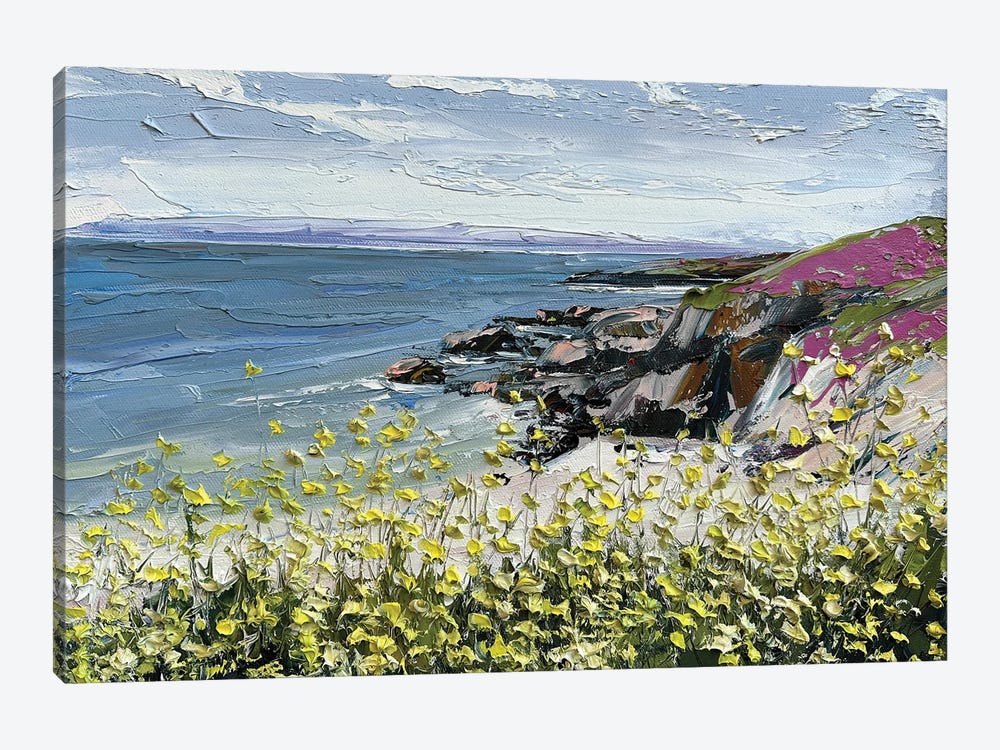 Wildflowers On The Coast by Lisa Elley 1-piece Art Print