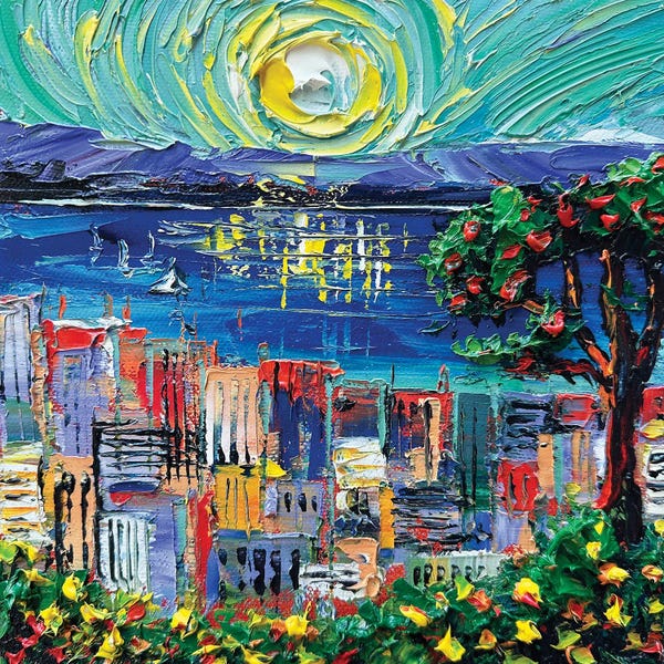 Apple Trees: San Francisco Skies by Lisa Elley