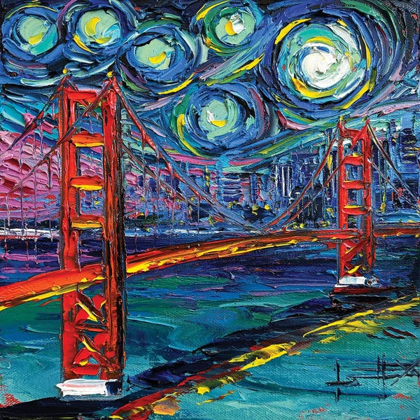 All Things Van Gogh: Golden Gate Skies San Francisco by Lisa Elley