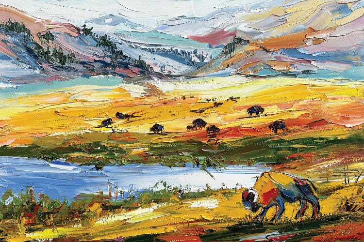 Colors Of Yellowstone by Lisa Elley wall art