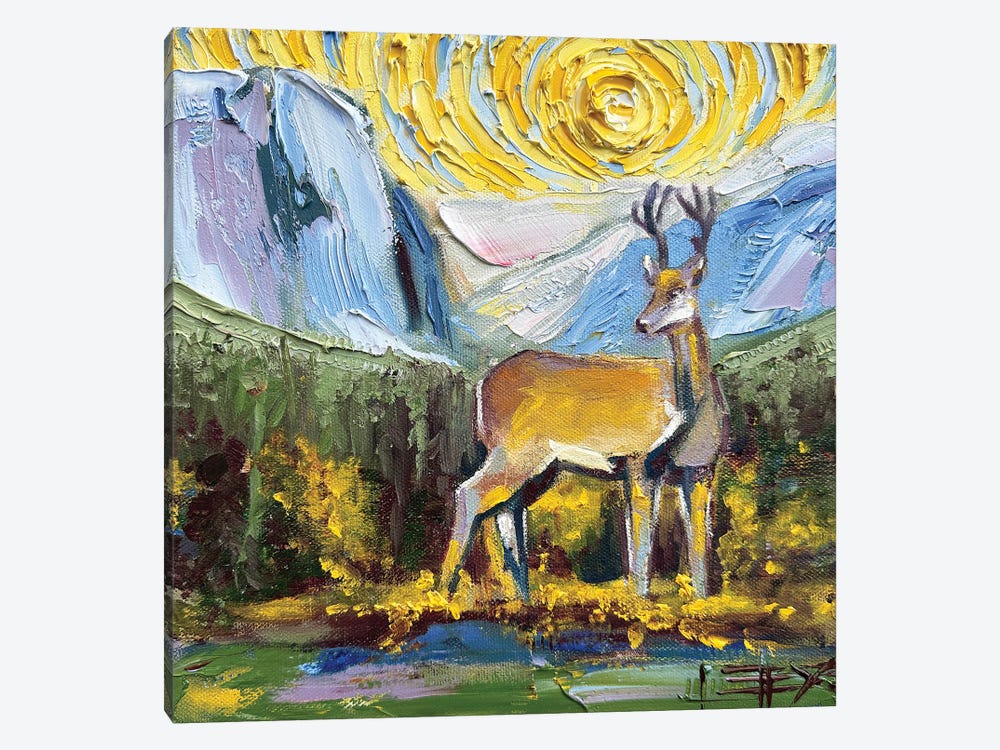 Deer At Yosemite by Lisa Elley 1-piece Canvas Wall Art