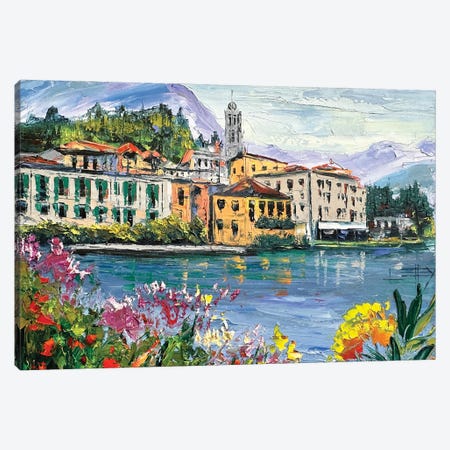 Lovely Lake Como Canvas Print #LEL816} by Lisa Elley Canvas Art