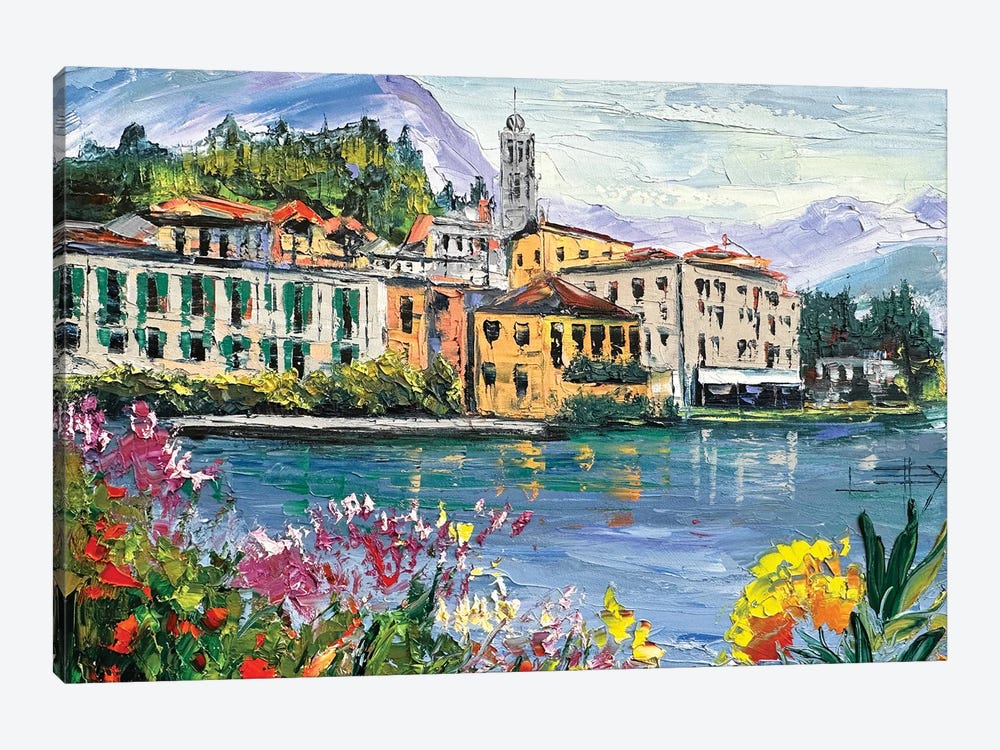 Lovely Lake Como by Lisa Elley 1-piece Art Print