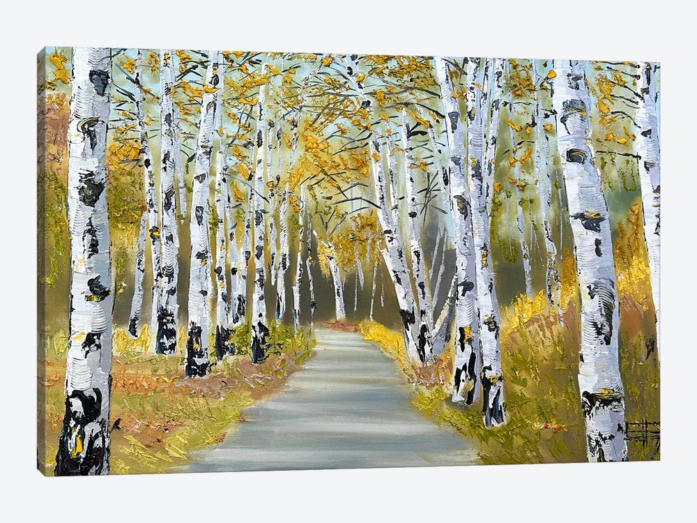 A Walk In Autumn by Lisa Elley 1-piece Canvas Art Print
