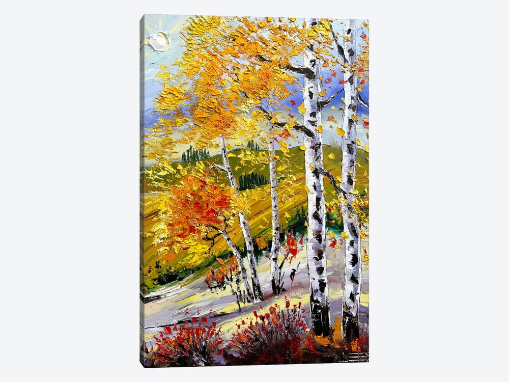 Birch And Wine II by Lisa Elley 1-piece Canvas Print