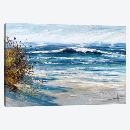 Shimmering Shores Canvas Print #LEL830} by Lisa Elley Art Print