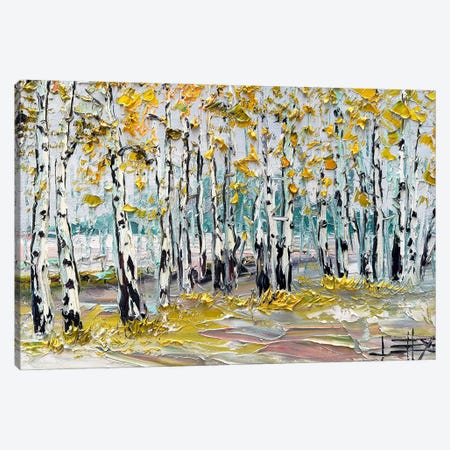Harmony In Golden Woods Canvas Print #LEL831} by Lisa Elley Canvas Print