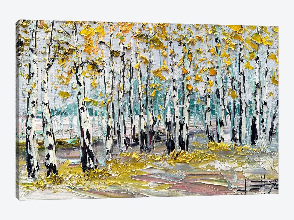 Harmony In Golden Woods by Lisa Elley 1-piece Canvas Artwork