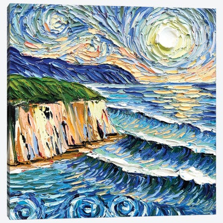Van Gogh's Coast Canvas Print #LEL847} by Lisa Elley Art Print