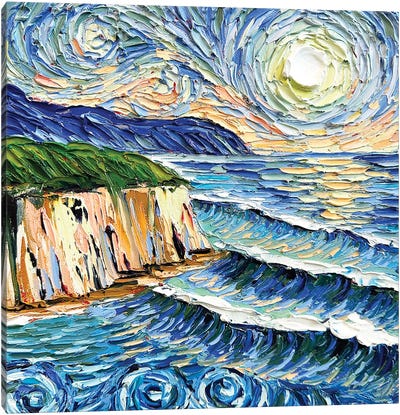 Van Gogh's Coast Canvas Art Print - Lisa Elley