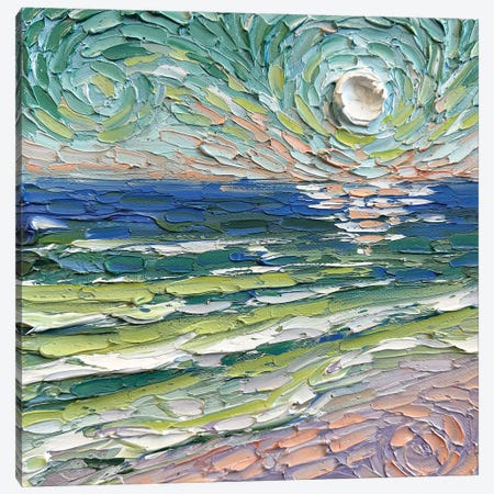 Viridescent Coast Canvas Print #LEL850} by Lisa Elley Canvas Print
