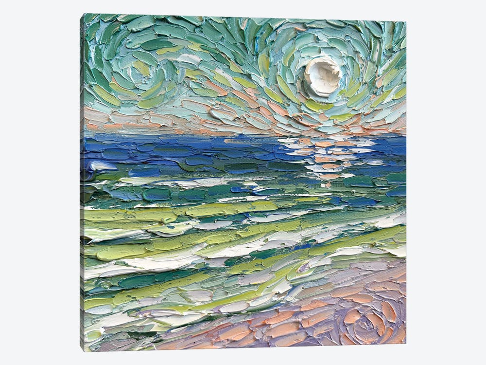Viridescent Coast by Lisa Elley 1-piece Canvas Art Print