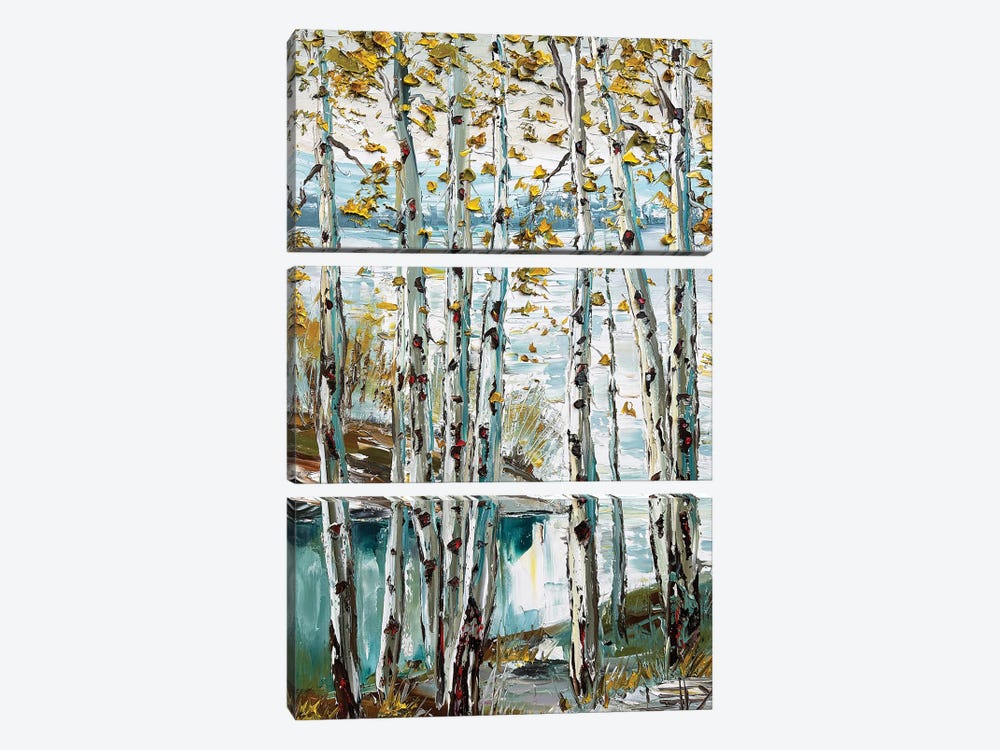 Azure Forest Dream by Lisa Elley 3-piece Canvas Artwork