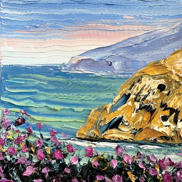 Large Art for Bedroom - Canvas Prints: Pacific Coast by Lisa Elley