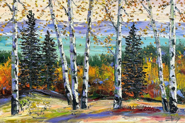 Birch Trees: Enlightenment by Lisa Elley