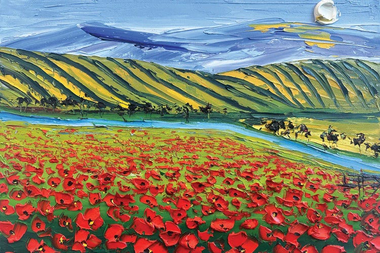 Vineyard Poppy Vista