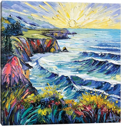 Van Gogh's Vistas Canvas Art Print - Wave Art
