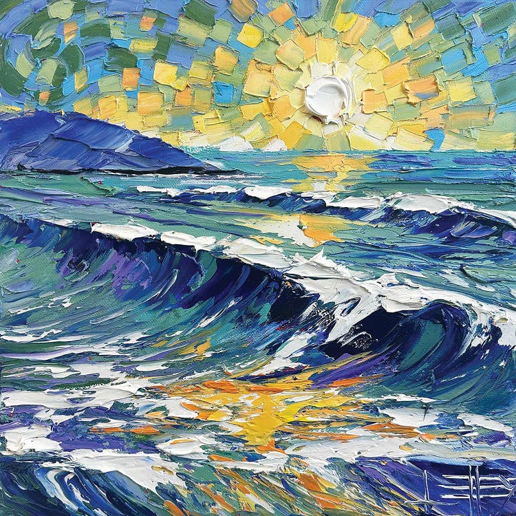 Waves Of Van Gogh by Lisa Elley wall art