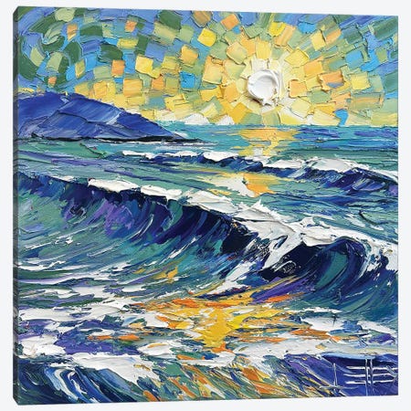 Waves Of Van Gogh Canvas Print #LEL879} by Lisa Elley Canvas Print