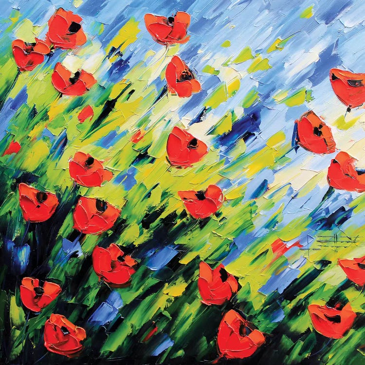 Large Poppy Painting