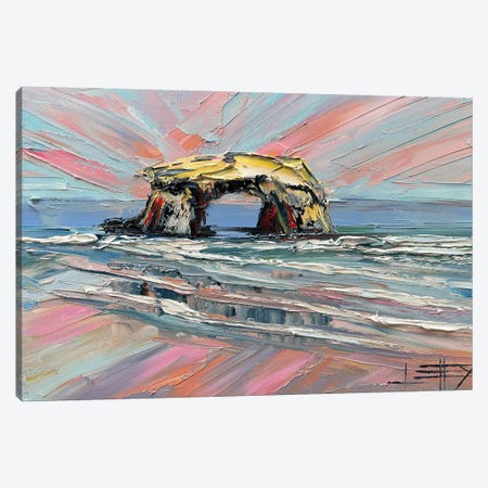 Coastal Reflections Canvas Print #LEL883} by Lisa Elley Canvas Art