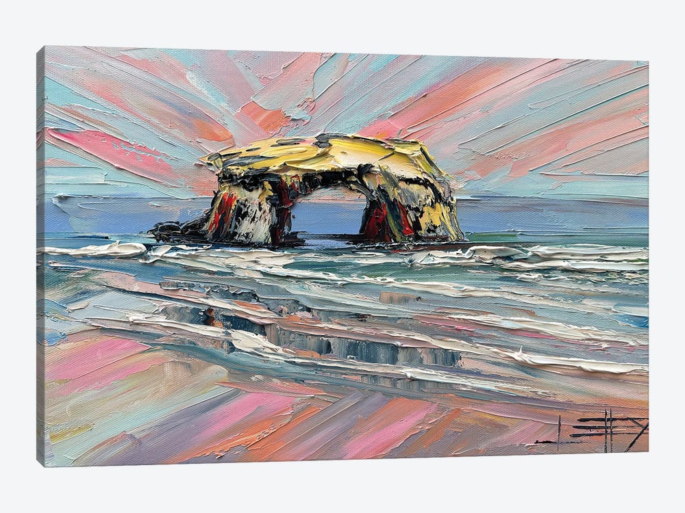 Coastal Reflections by Lisa Elley 1-piece Canvas Print