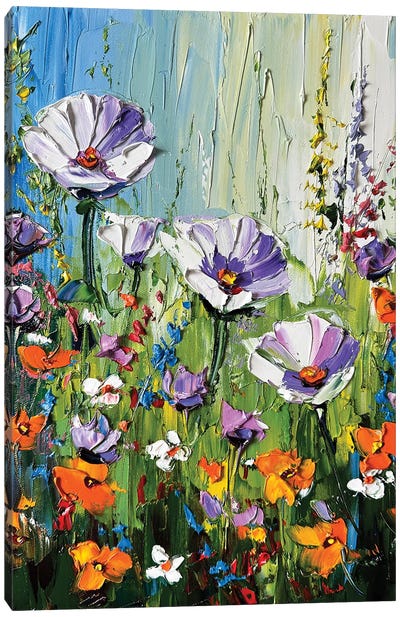 Blissful Garden Dream Canvas Art Print - Lisa Elley