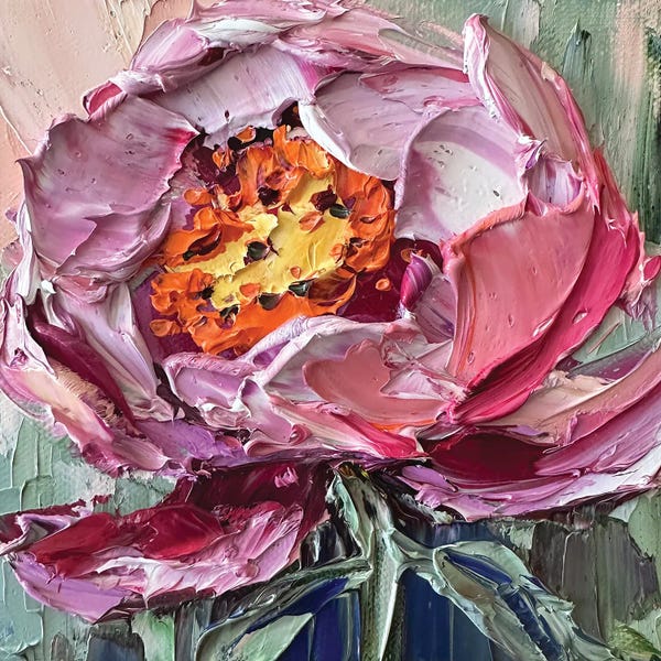 Peonies: Peony Perfect In Pink by Lisa Elley