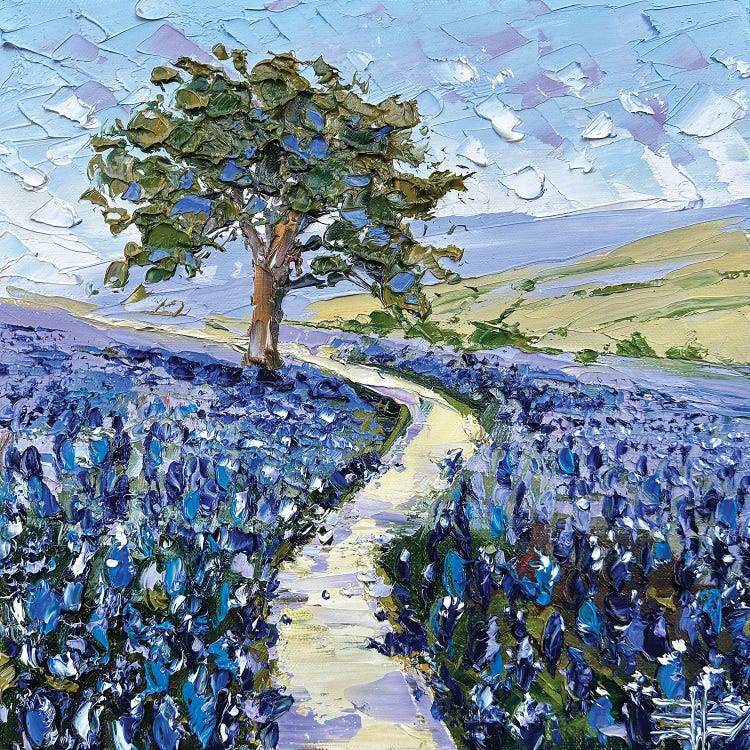Bluebonnet Fields by Lisa Elley wall art