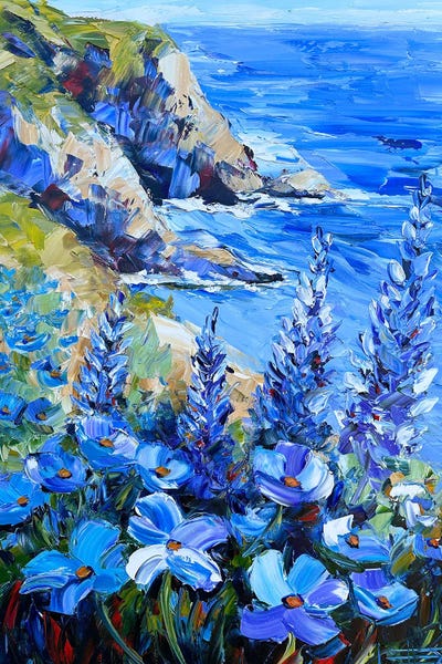 Cliffs: Blue Sea Sonnet by Lisa Elley