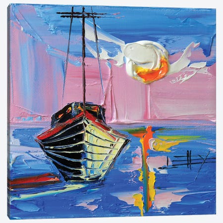 Monterey Sunset Canvas Print #LEL98} by Lisa Elley Canvas Art Print