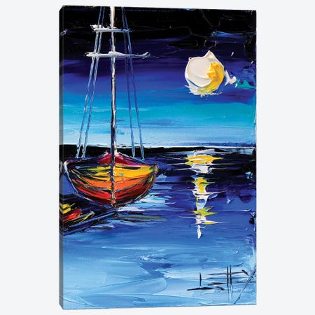 Moonlit Dream Canvas Print #LEL99} by Lisa Elley Art Print