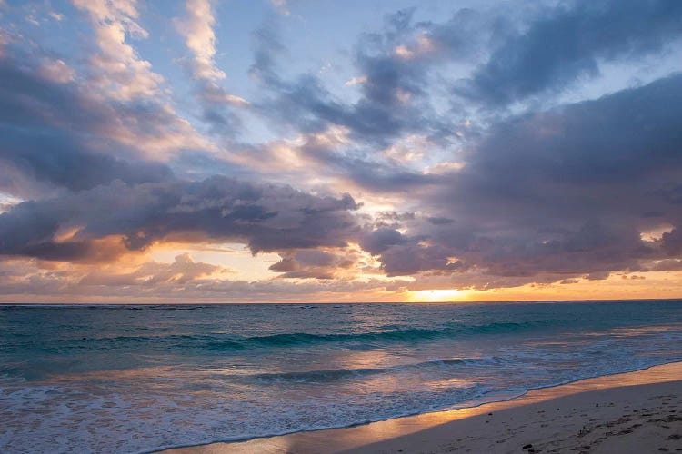 Beach Landscape At Sunrise, Bavaro, Higuey, La Altagracia Province, Dominican Republic by Lisa S. Engelbrecht wall art