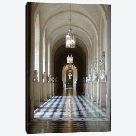Hallway Of Statues, Palace Of Versailles, Ile-de-France, France Canvas Print #LEN2} by Lisa S. Engelbrecht Canvas Artwork