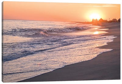 Sunset, Madaket Beach, Nantucket, Massachusetts, USA Canvas Art Print