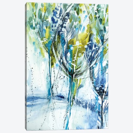 Blue Trees Canvas Print #LES100} by Lesia Binkin Canvas Wall Art